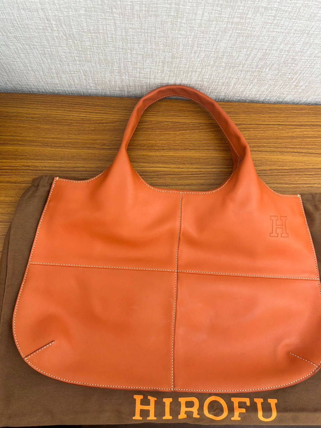 R【中古品】HIROFU ヒロフ バッグ ハンドバッグ レザートート トート