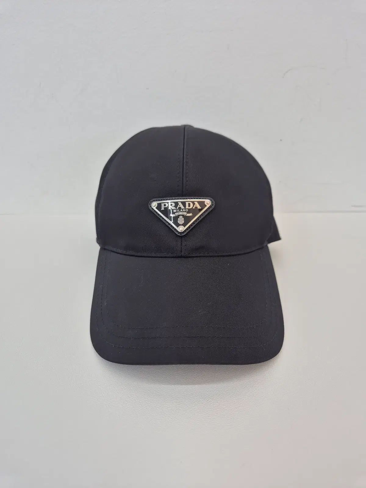 中古ブランド ラックスオール ウルサン店 PRADA プラダ 三角ロゴ ベースボールキャップ 帽子 M 2HC231