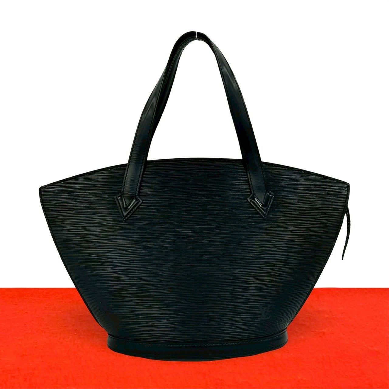 極 美品 LOUIS VUITTON ルイヴィトン ヴィンテージ サンジャック エピ レザー 本革 ハンドバッグ トートバッグ ブラック ノワール 38307 42,180円