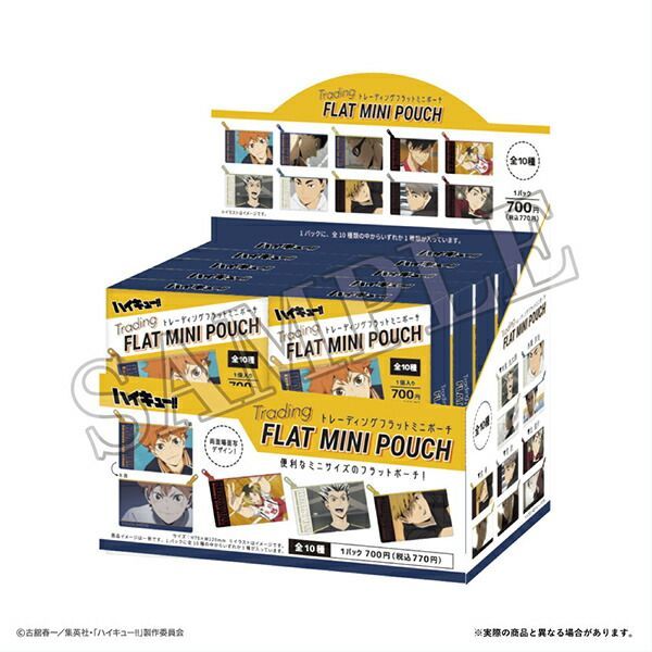 ハイキュー！！ トレーディングフラットミニポーチ 全10種 コンプリートBOX