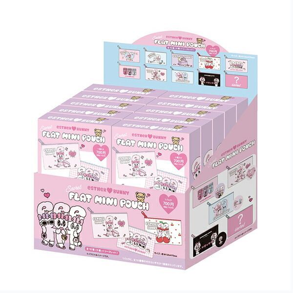 エスターバニー (Esther Bunny) シークレットフラットミニポーチ 全10種 コンプリートBOX