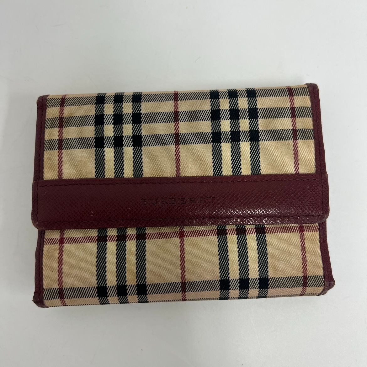 格安/訳あり】BURBERRY バーバリー 折財布 ミニ財布 ノバチェック