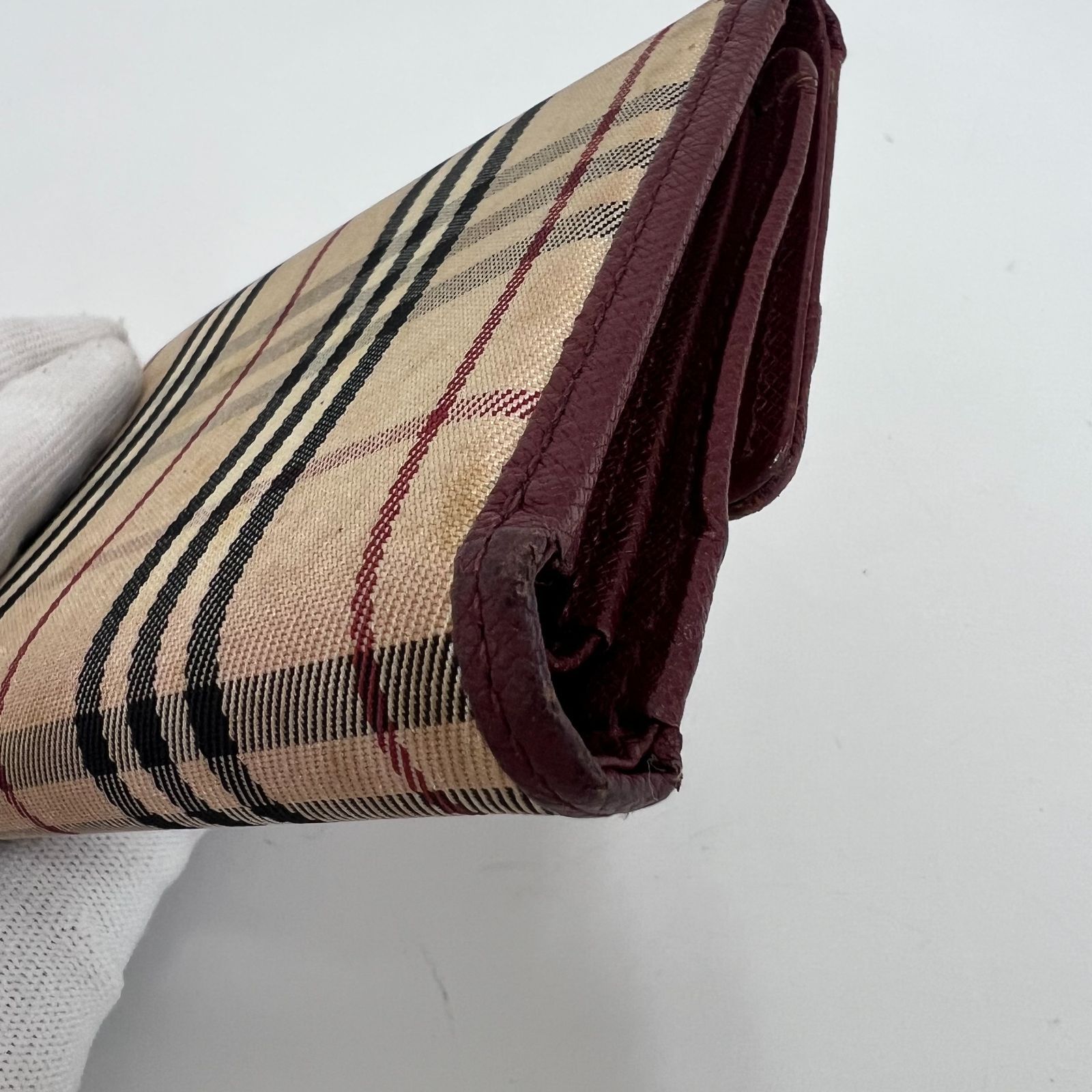 格安/訳あり】BURBERRY バーバリー 折財布 ミニ財布 ノバチェック