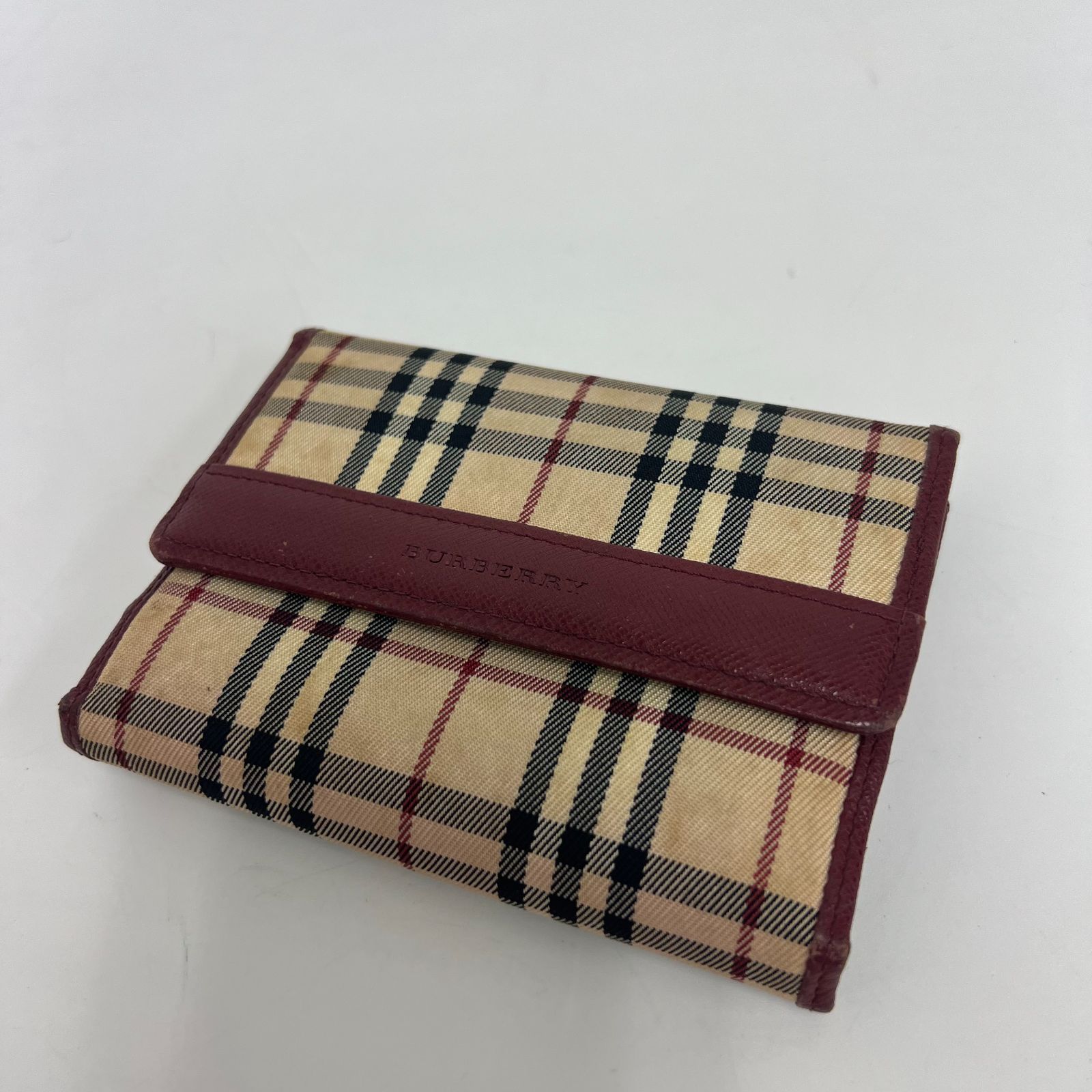 格安/訳あり】BURBERRY バーバリー 折財布 ミニ財布 ノバチェック
