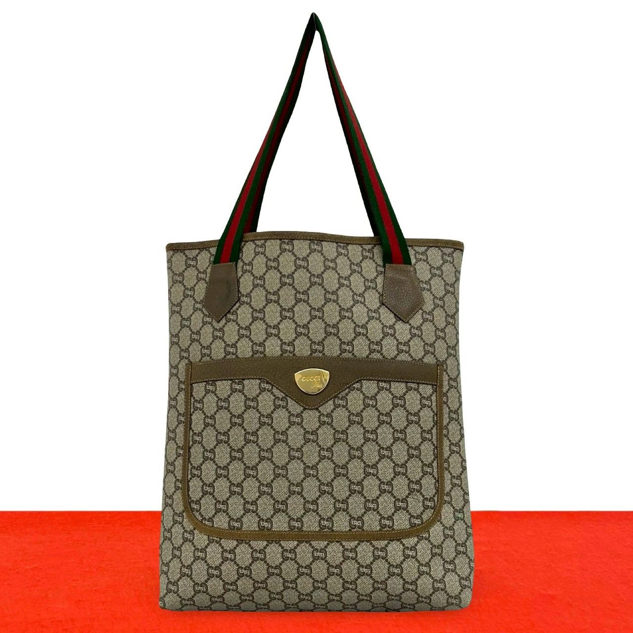 極 美品 GUCCI グッチ オールドグッチ ヴィンテージ シェリーライン