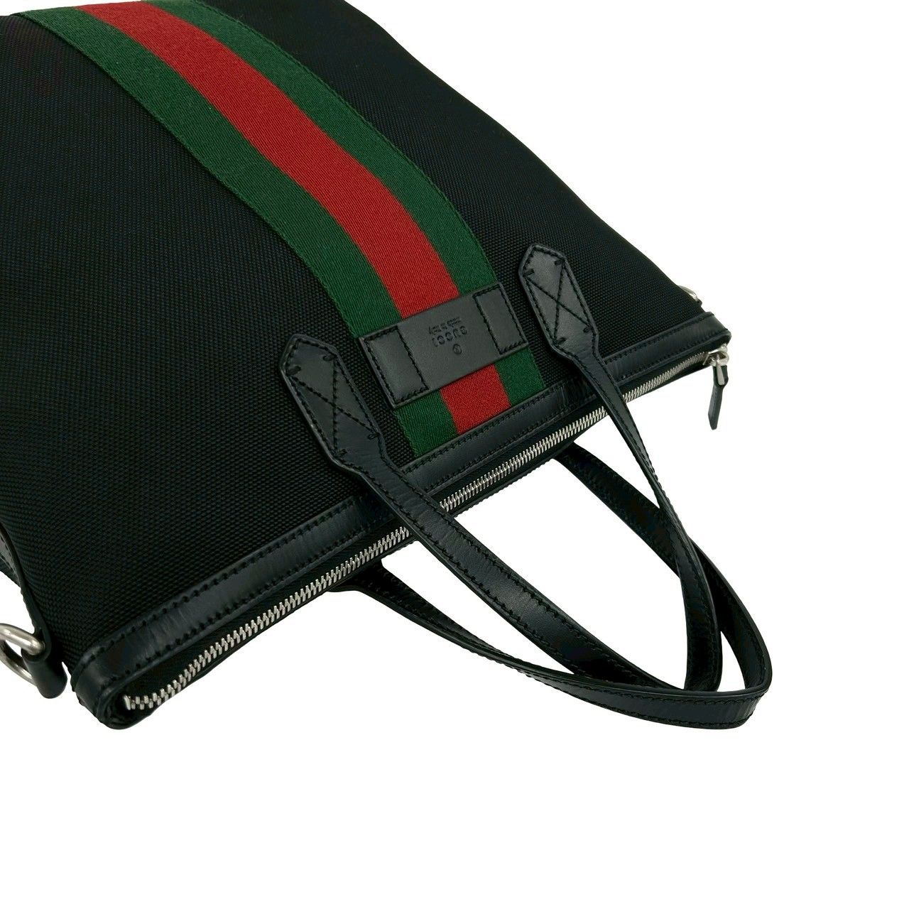 極 美品 GUCCI グッチ シェリーライン キャンバス レザー 本革 2way