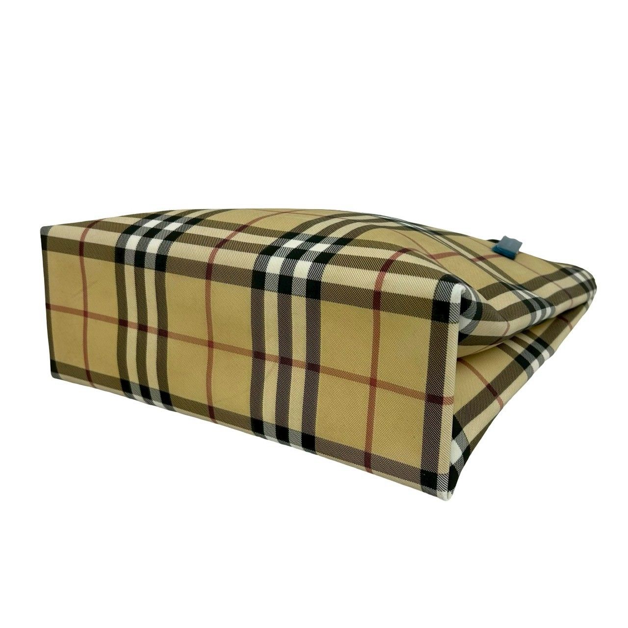 極 美品 BURBERRY バーバリー ノバチェック 柄 レザー 本革
