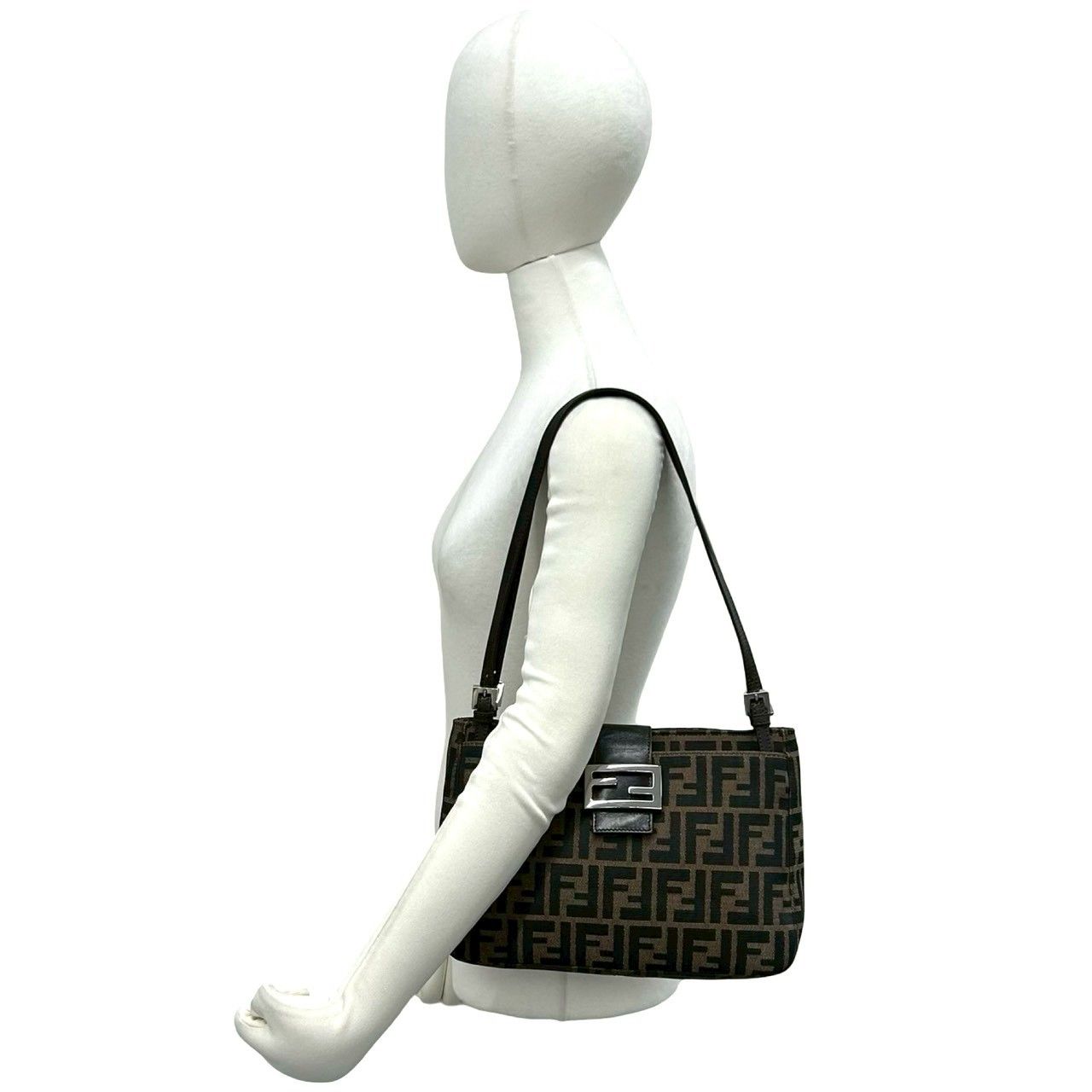 極 美品 FENDI フェンディ ヴィンテージ ズッカ FF 柄 キャンバス