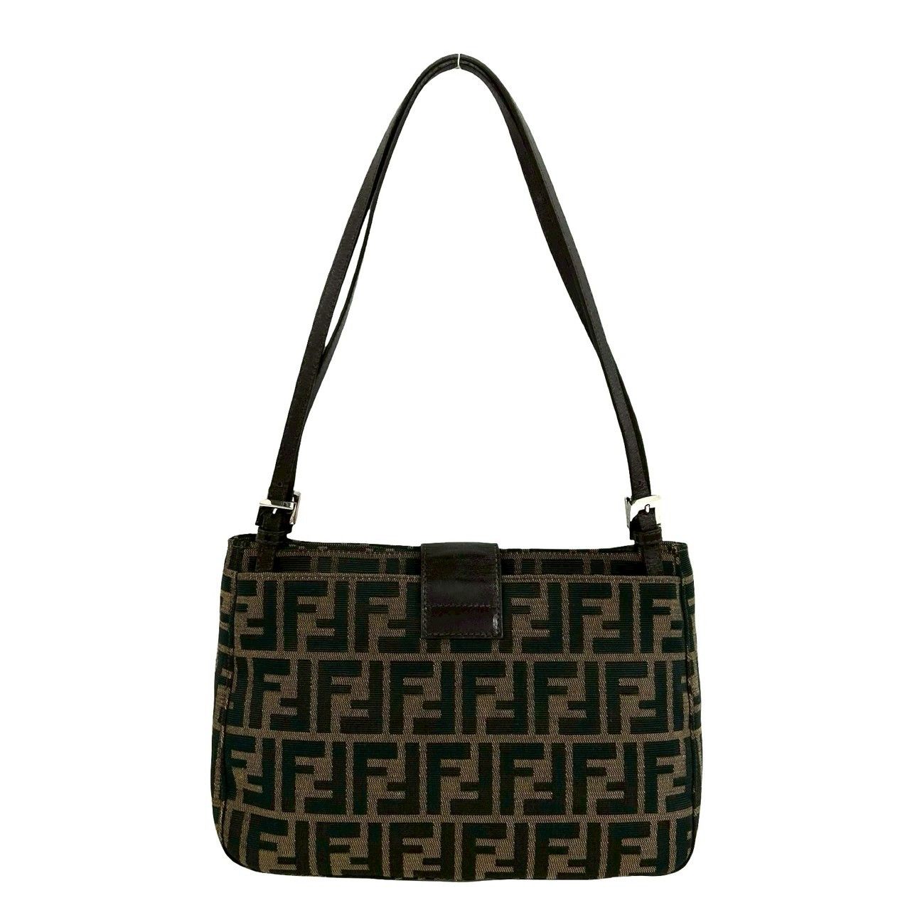 極 美品 FENDI フェンディ ヴィンテージ ズッカ FF 柄 キャンバス