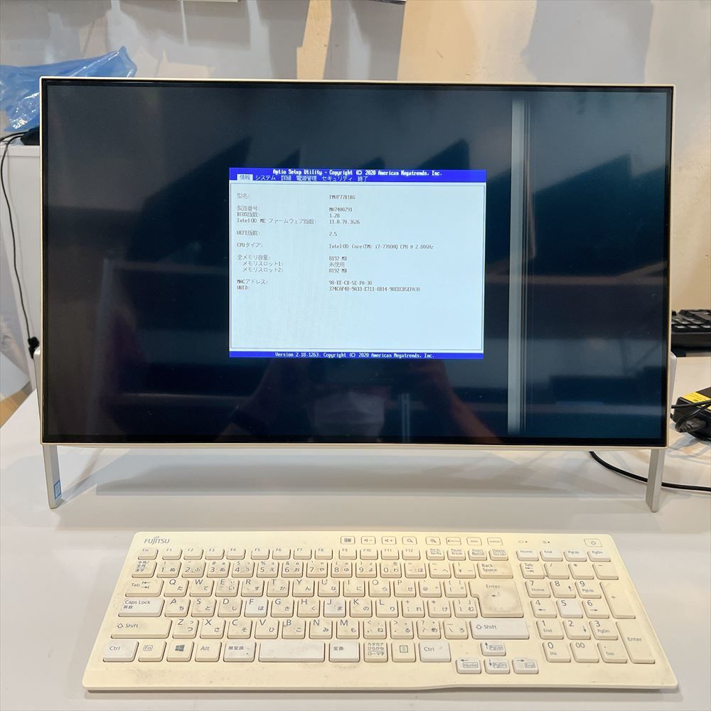 ジャンクPC】 富士通 ESPRIMO FH77/B1 一体型PC Core i7 メモリなし