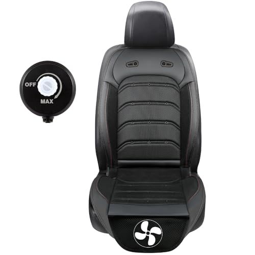 クールシート 超大型ファン＆DC12V/24V対応 Ceskony 2026強化版 無段階風量調整 エアーカーシート 冷風送風 滑り止め 車シートカバー シートクッション 運転席 助手席 ゲーミングチェア用 取付簡単 日本語説明書付き 熱中症 05f38e77