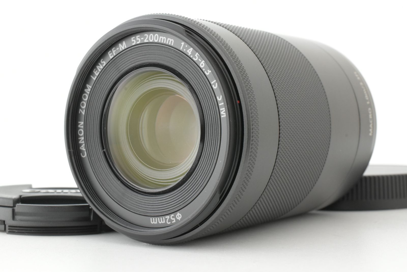 【美品】Canon ZOOM LENS EF-M 55-200mm F4.5-6.3 IS STM Graphite キャノン ズームレンズ グラファイト EF-TN-JP2524