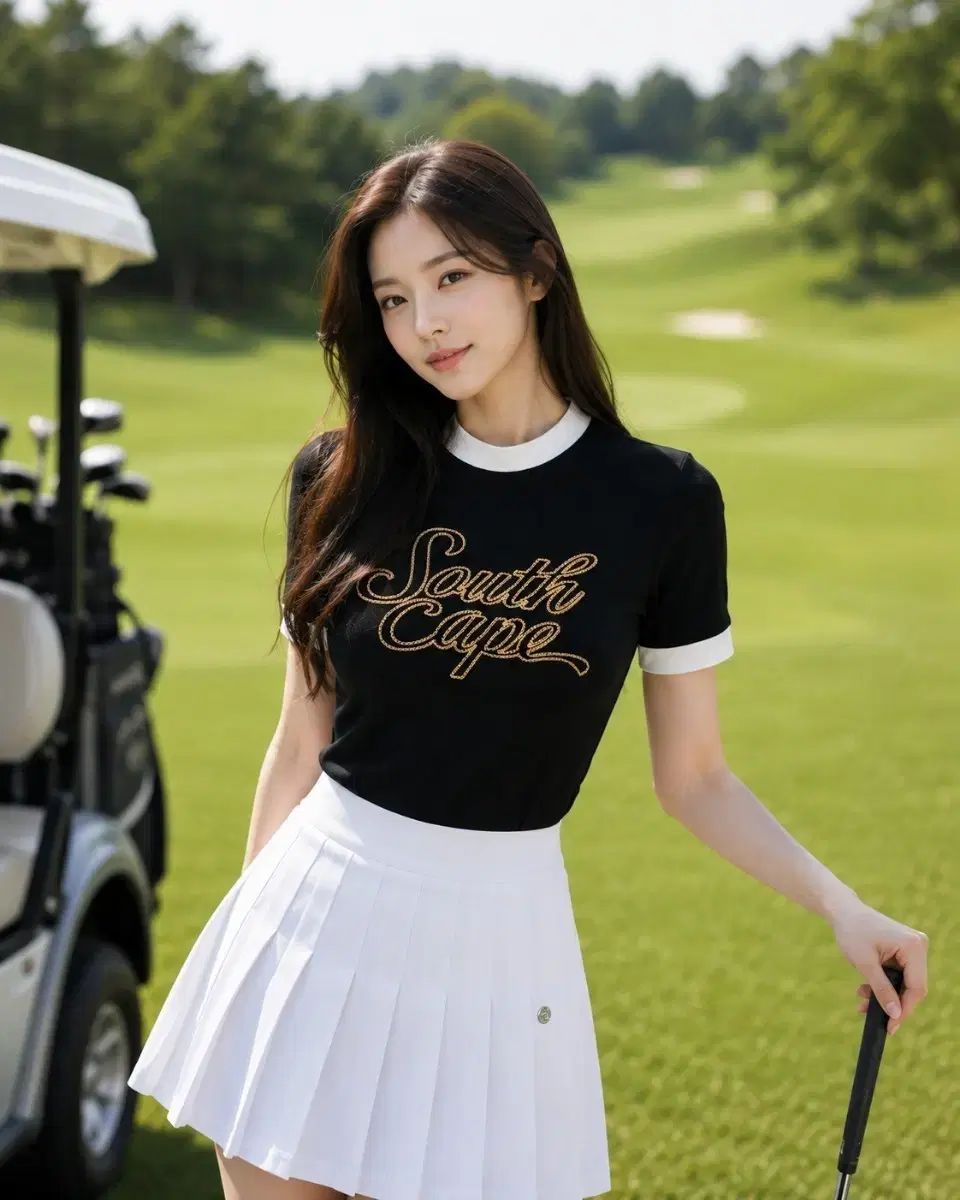 SOUTH CAPE ゴルフ レディース 南海 ヘリテイジ ロゴ バイカラー 半袖 Tシャツ S