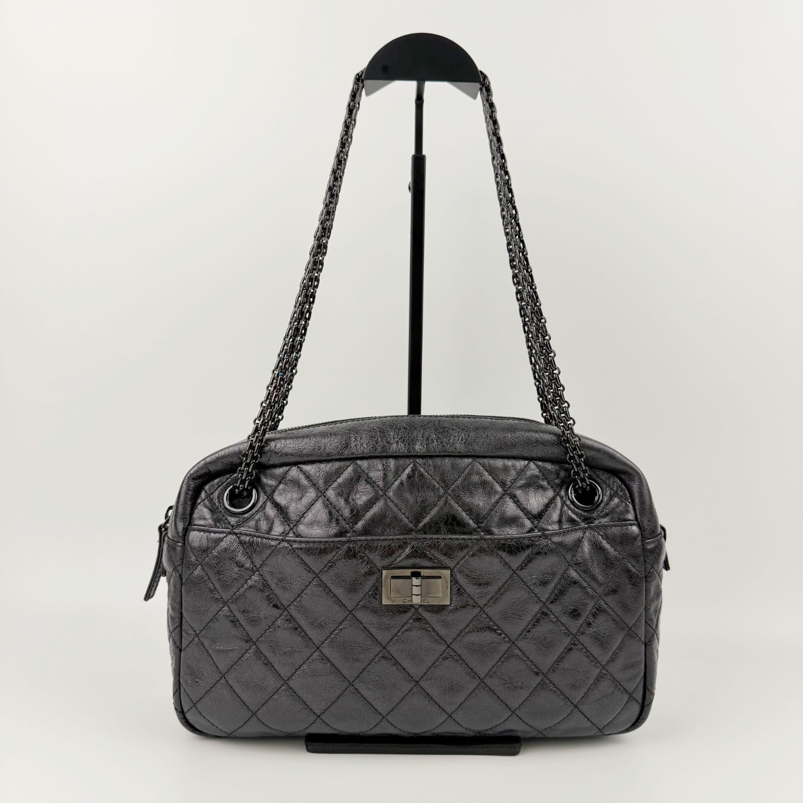 中古】CHANEL シャネル マトラッセ 2.55 チェーンショルダー ボストン