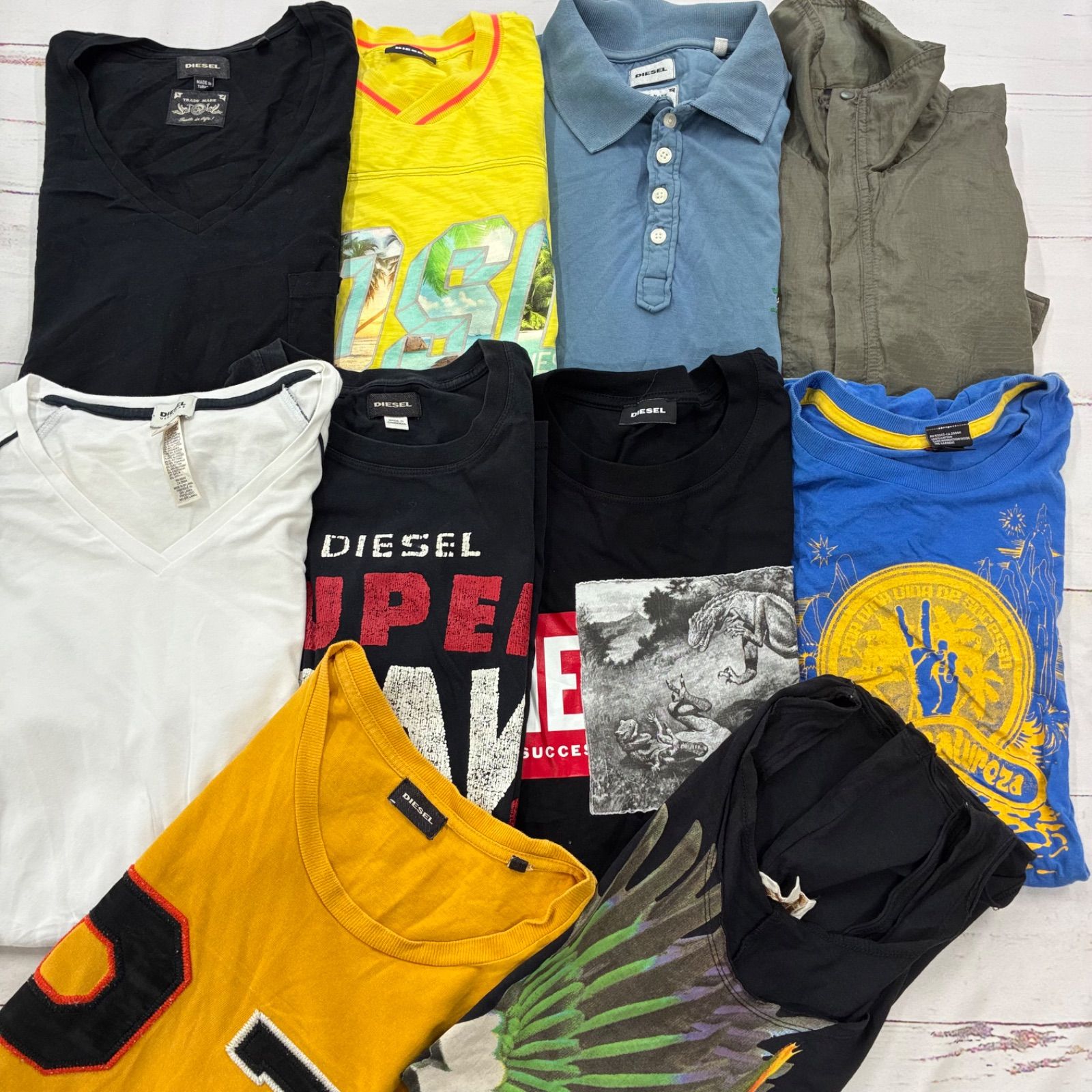 S934★ メンズ lDIESEL風 まとめ10点セット トップス