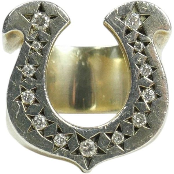 Size【13号】 TENDERLOIN テンダーロイン H.S RING SILVER/STONE ホースシューリング 銀 【中古品-良い】 30011066