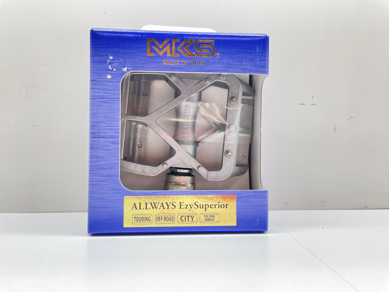【新品未使用　店舗保管品】三ヶ島製作所 　ペダル 日本製 　MKS オールウェイズイージースーペリア ALLWAYS Ezy Superior　シルバー ペダル