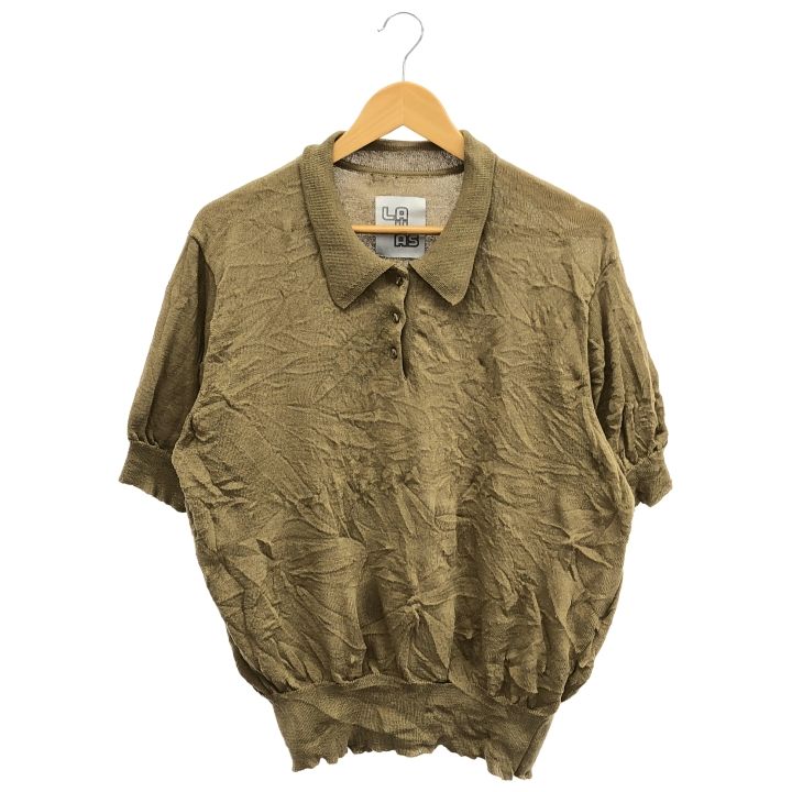 LAYAS WASHER ポロ KNIT 25SSLAY028 ベージュ FREE