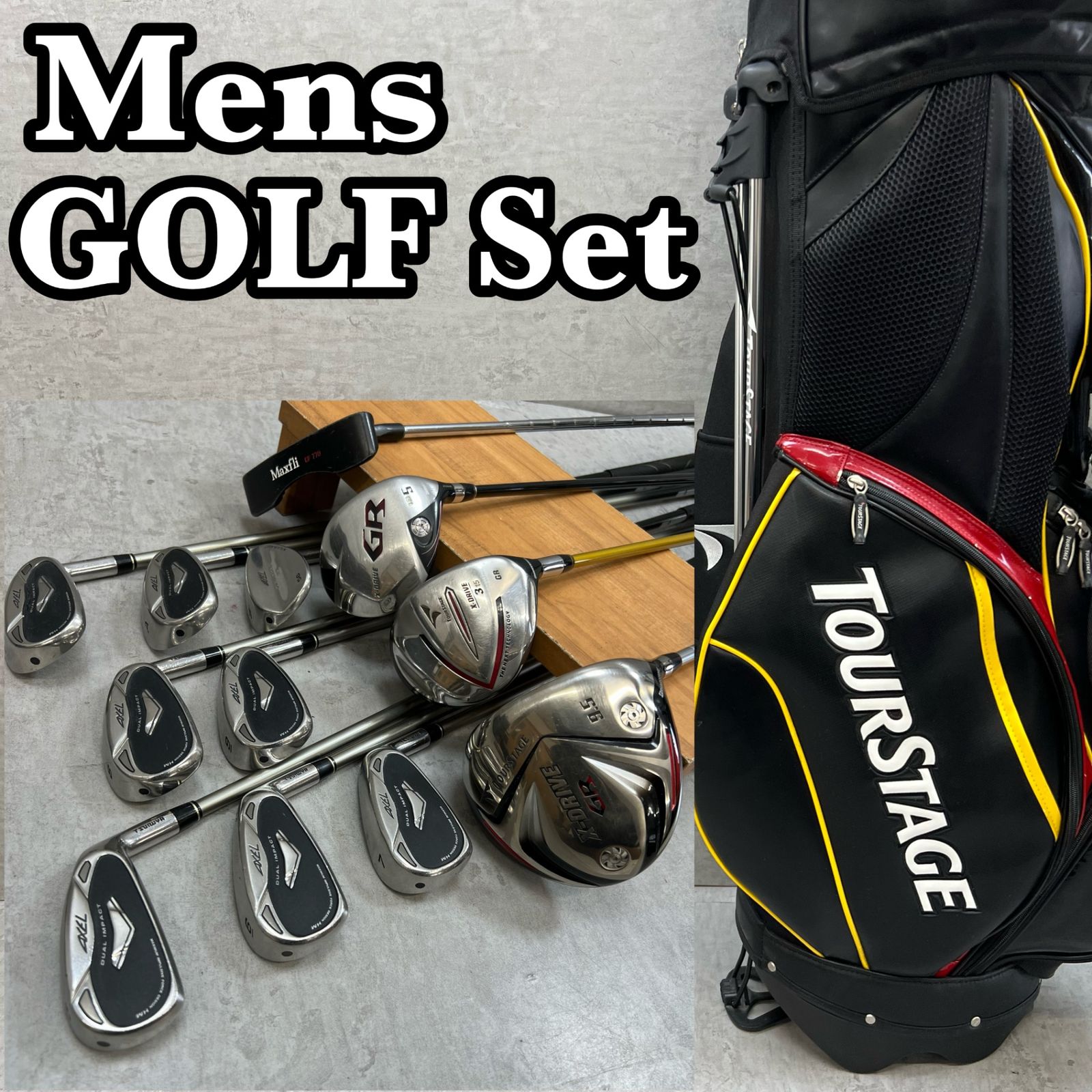 ブリヂストン ツアーステージ メンズゴルフ クラブセット 12本 右利き カーボン S BRIDGESTONE TOURSTAGE 18,060円