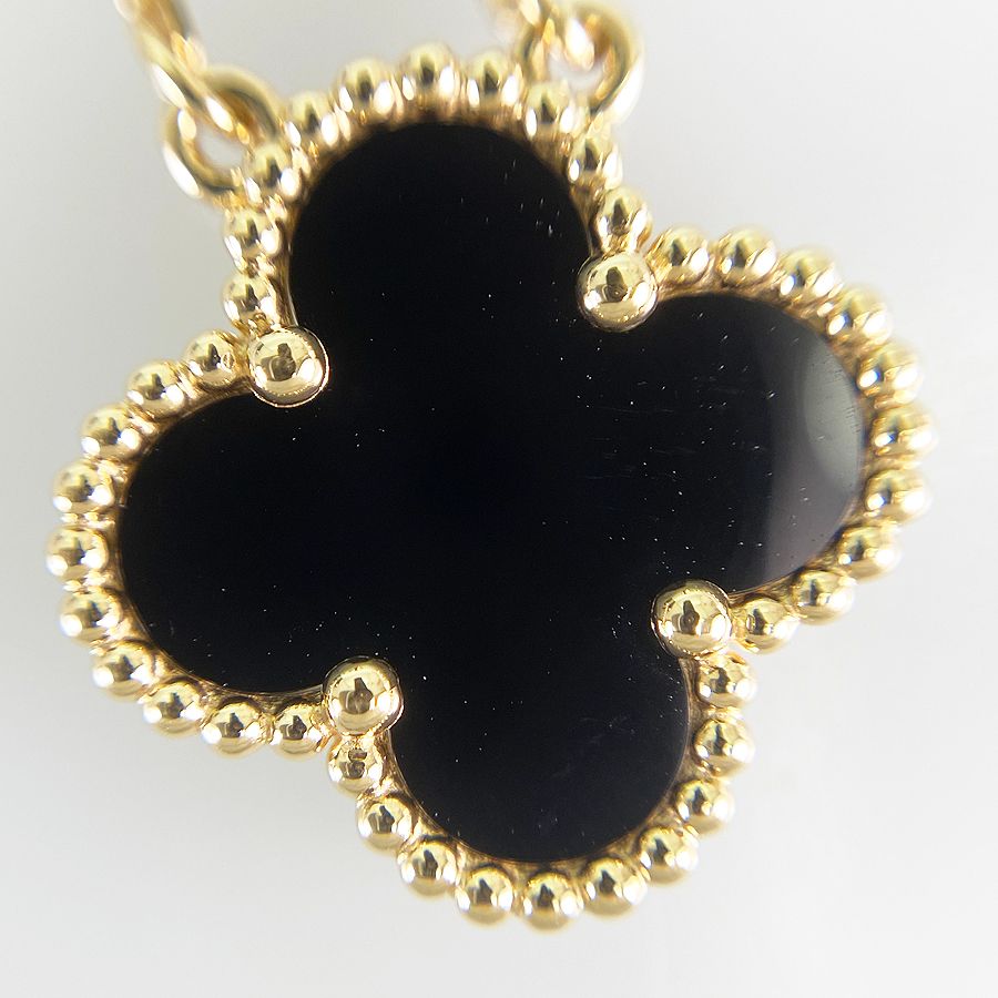 ヴァンクリーフ ヴィンテージアルハンブラ K18YG ネックレス ヴァンクリーフ＆アーペル Van Cleef & Arpels ヴィンテージ