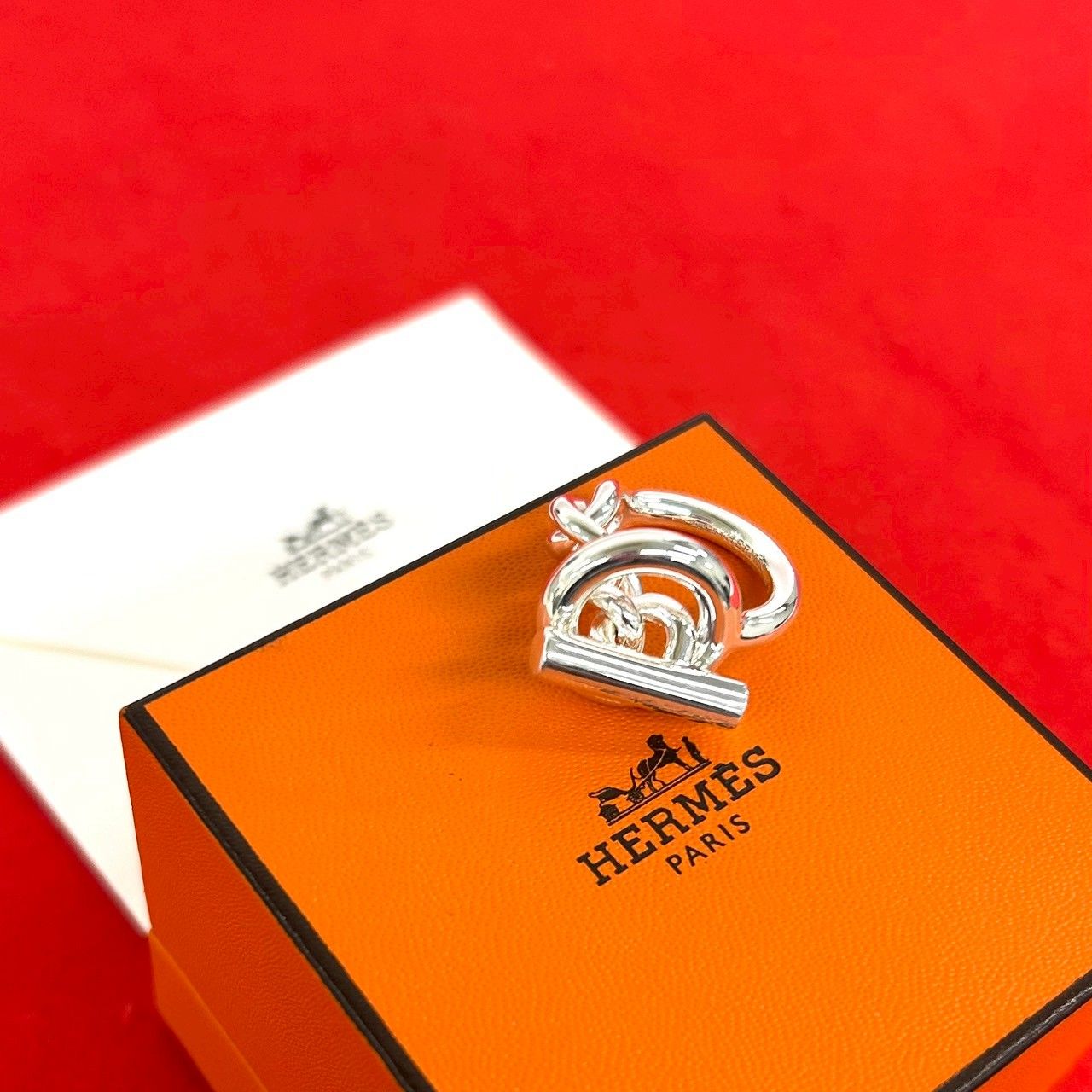 極 美品 箱付き HERMES エルメス クロワゼット リング シルバー925