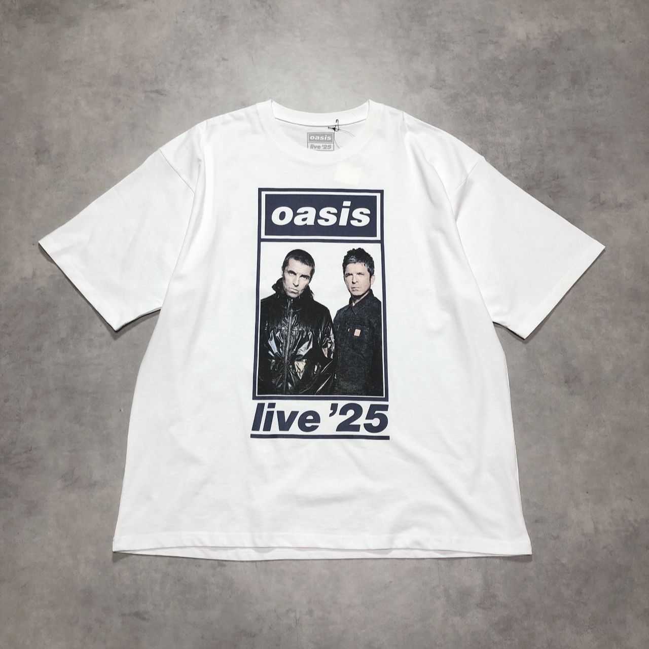 GQ5899◇oasis : live'25 PHOT Tシャツ◇XXL◇ホワイト オアシス UK