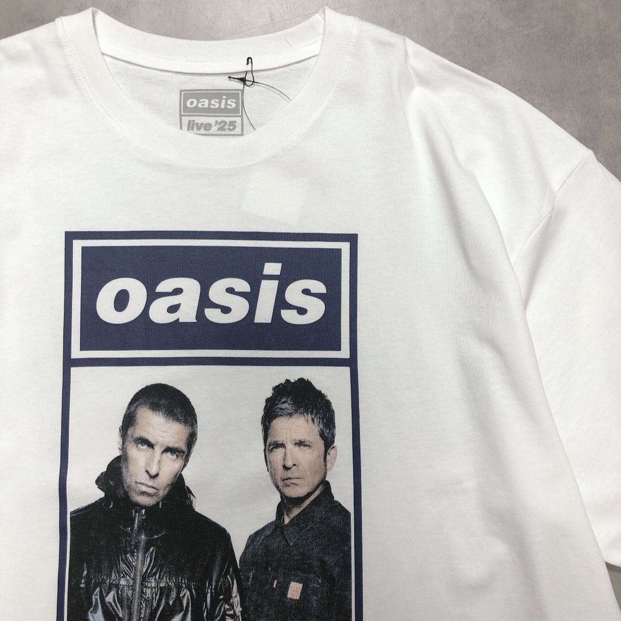 GQ5899◇oasis : live'25 PHOT Tシャツ◇XXL◇ホワイト オアシス UK
