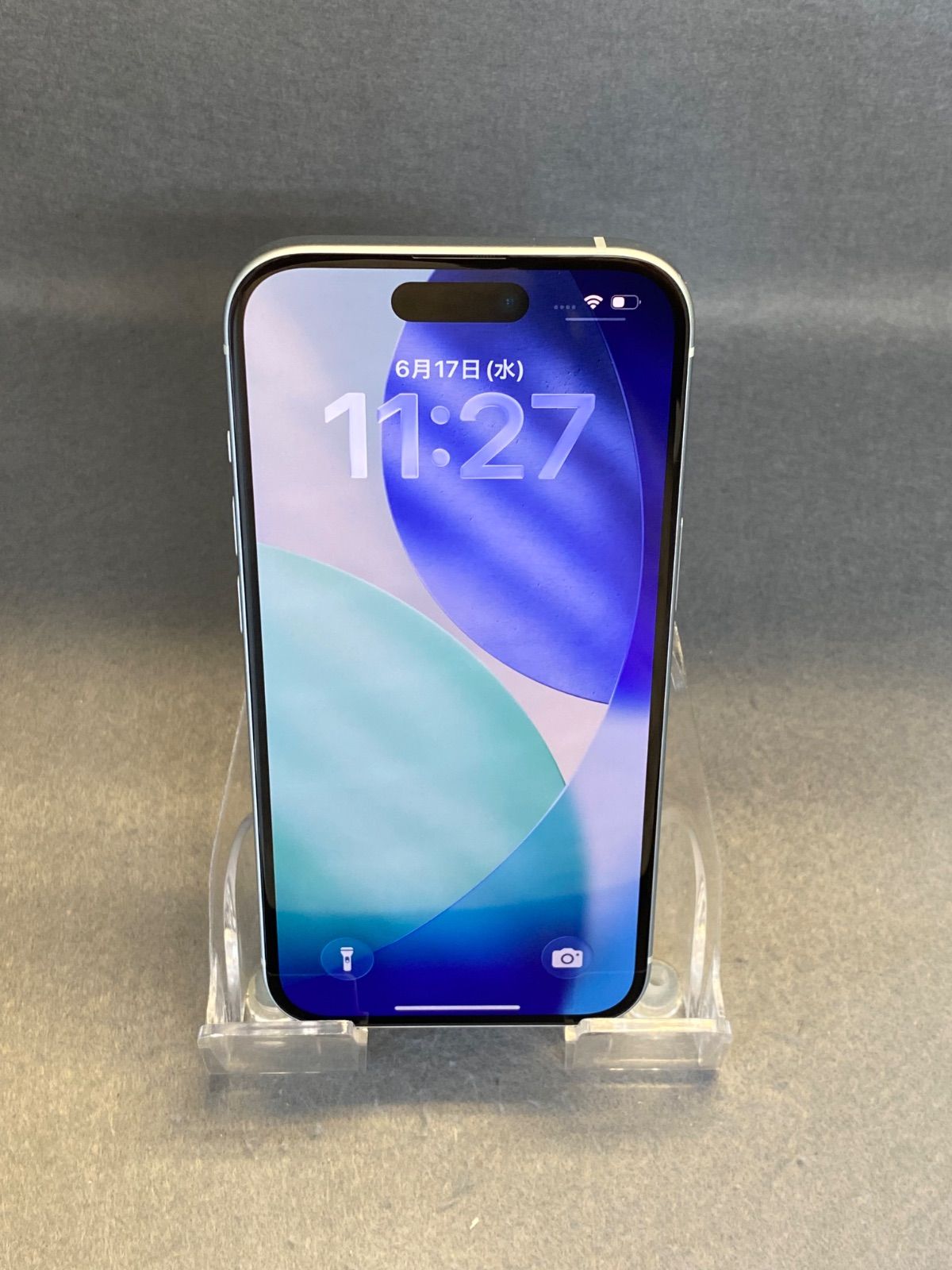 美品 Appleストア版 SIMフリー iPhone15 128GB ブルー色
