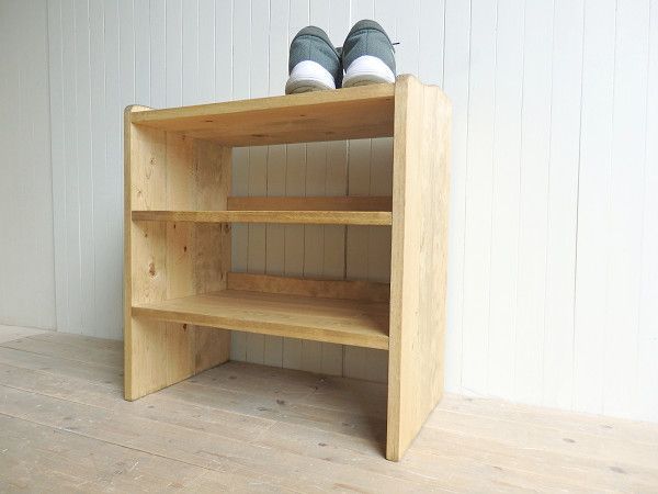 サイズ、デザインオーダー可！●4段シューズラック●ナチュラルブラウン●受注製作納期は４、５週間後