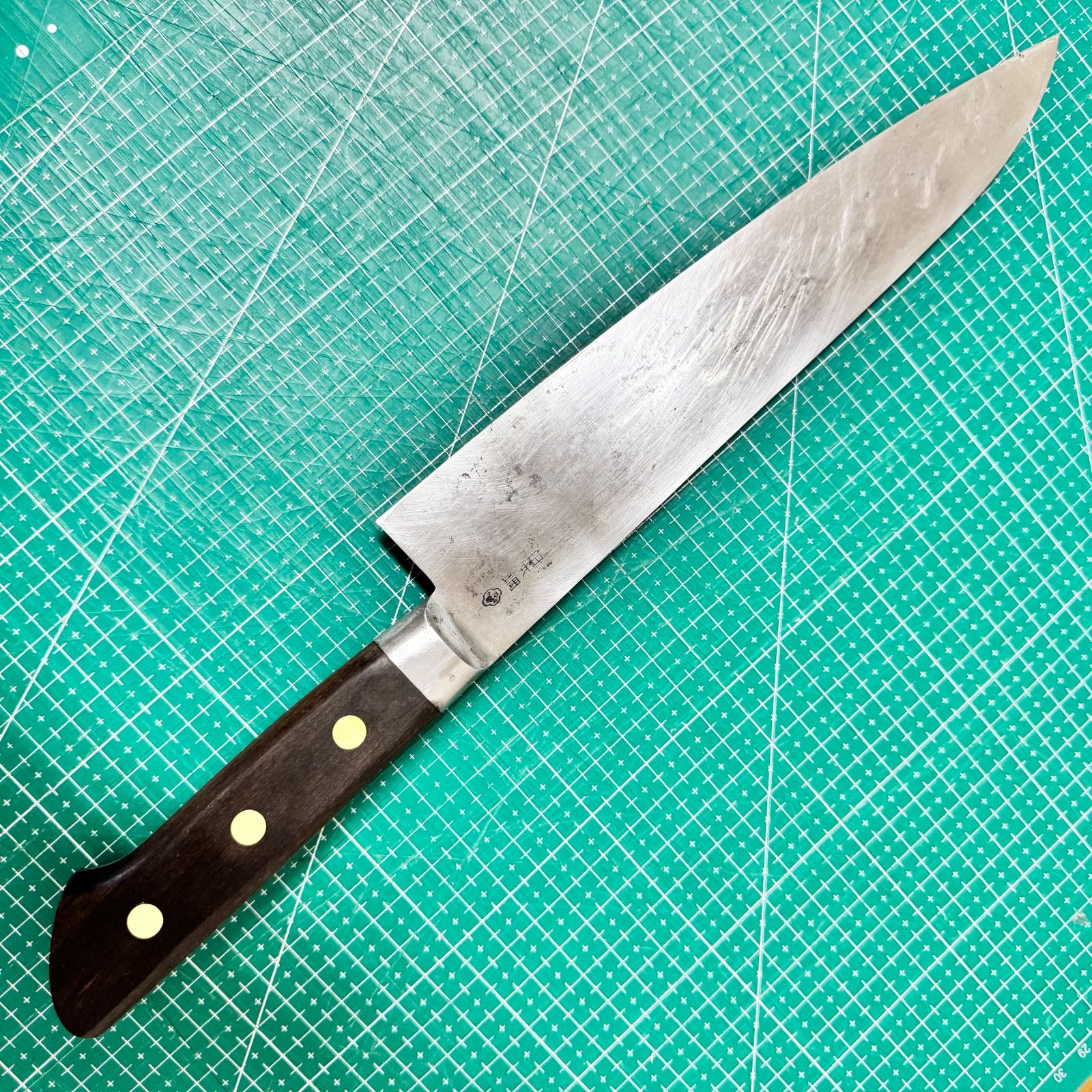 職人研ぎ済☆正広作☆牛刀☆240mm☆日本鋼☆右利き用☆片刃☆日本製
