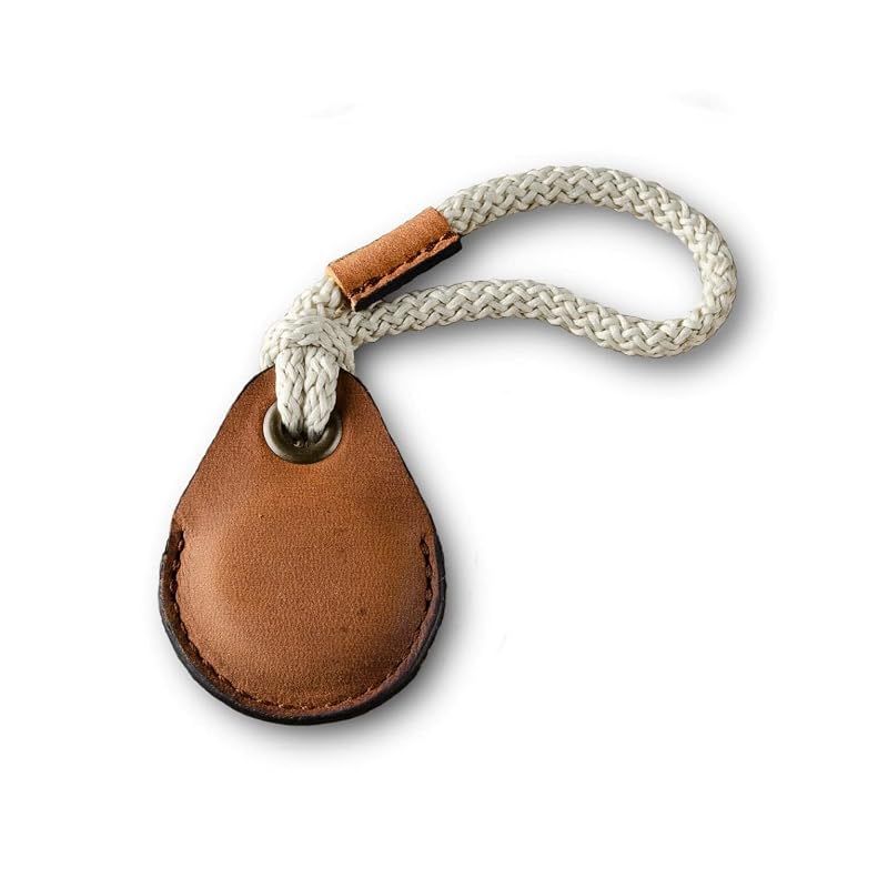 【新品】 [Crazy Horse Craft] 北欧リトアニア製 Airtag ケース レザー キーホルダー エアタグケース クラシックブラウン 1