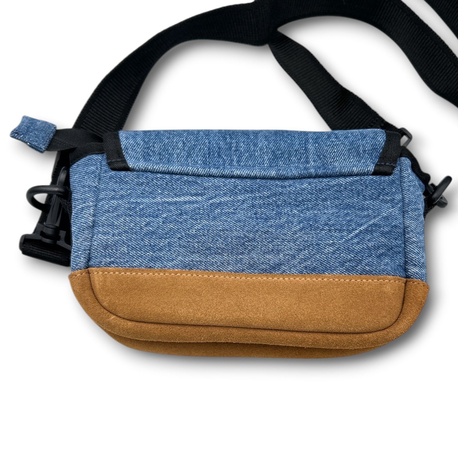 新品】SANGACIO にゅ ショルダーバッグ デニム＆スウェード SNAP SHOT 