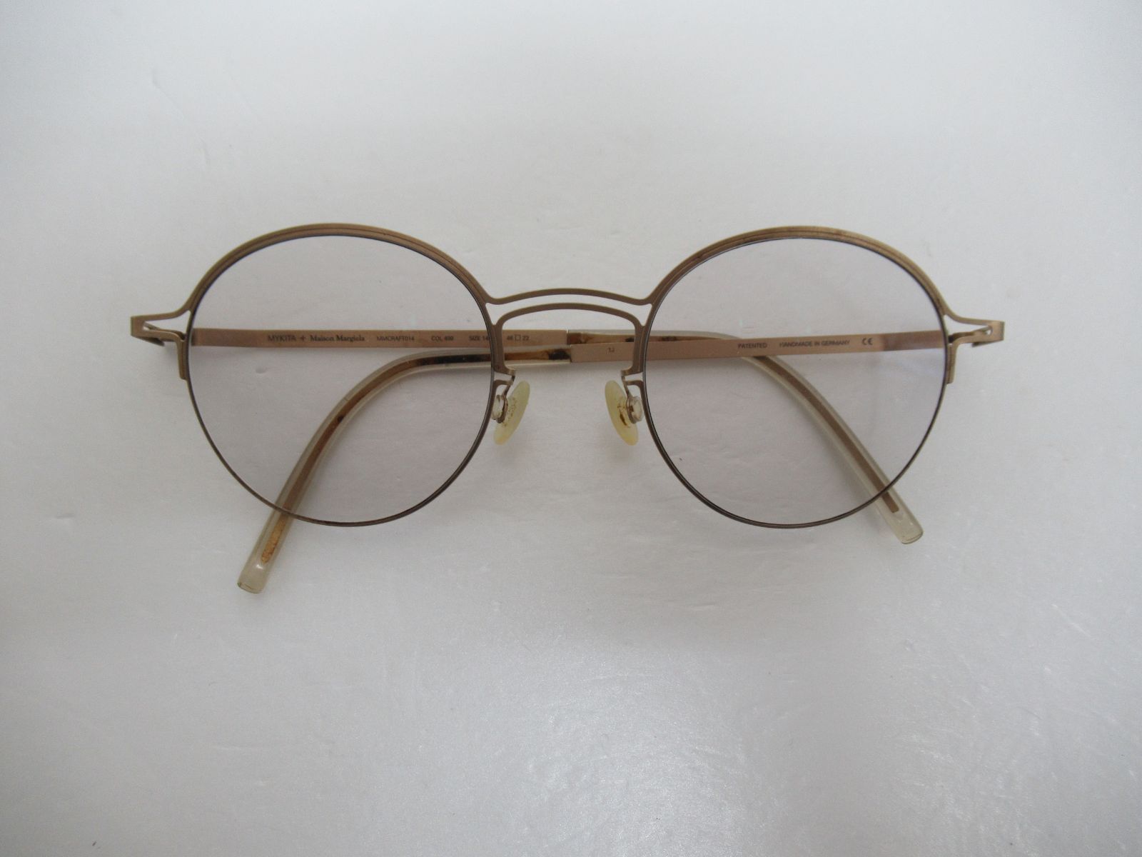 MYKITA×Maison Margiela　マイキータ×メゾンマルジェラ　MMCRAFT014　ボストン　メガネ　メンズ　ユニセックス　ドイツ製　中古　度入り　人気　即購入OK　K709