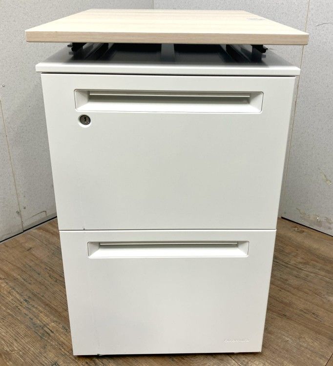 中古品】オカムラ 天板昇降式2段インサイドワゴン DNC8XB MAY7