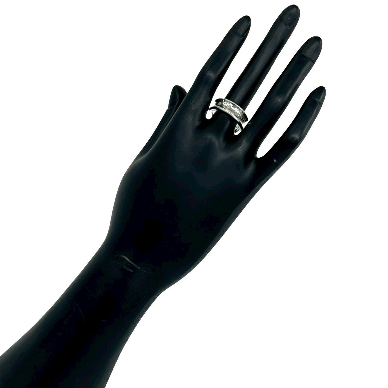 極 美品 TIFFANY&Co. ティファニー ヴィンテージ ナロー リング ロゴ 