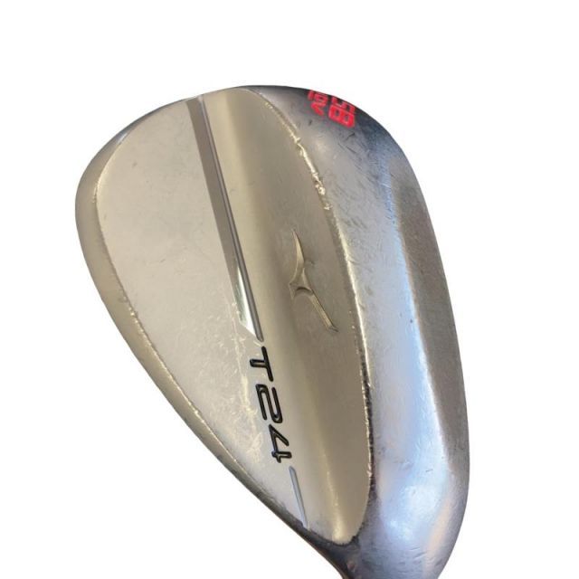 【中古】 ミズノ Mizuno T24(ソフトホワイトサテン) 58°/10° V ウェッジ WG 純正特注シャフト (フレックスX) メンズ 男性用 右利き 右用 Dランク ゴルフクラブ