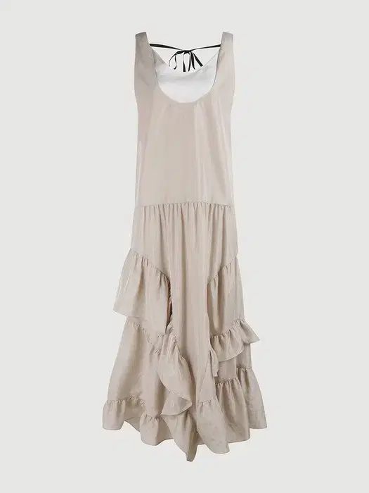 LUCKY CHOUETTE ラッキーシュエトゥ フリル ロング ワンピース 新品