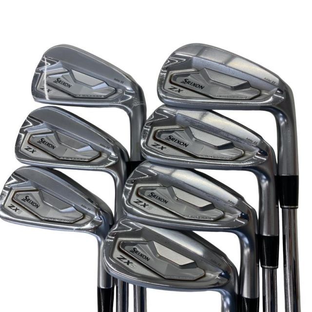 【中古】 ダンロップ SRIXON ZX5 Mk II 8S アイアンセット IR 純正特注シャフト (フレックスS) メンズ 男性用 右利き 右用 Cランク ゴルフクラブ