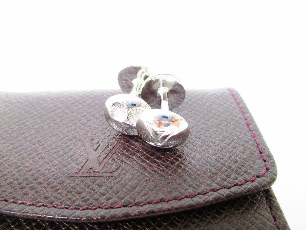 【展示保管品】 LOUIS VUITTON ルイヴィトン シルバー925 ブトン ドゥ マンシェット モチーフ カフス メンズ シルバー