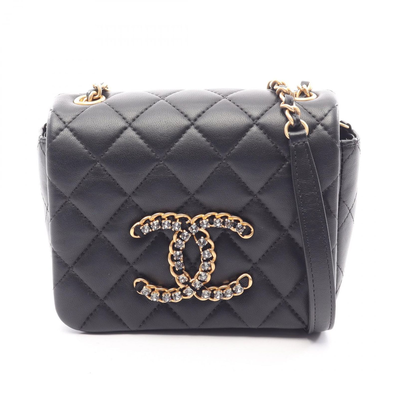 シャネル CHANEL ショルダーバッグ マトラッセ AS2599 ブラック