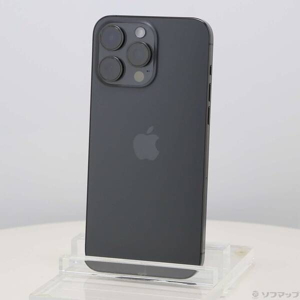 ソフマップ 〔中古品〕 iPhone15 Pro Max 256GB ブラックチタニウム MU6P3J／A SIMフリー【262】