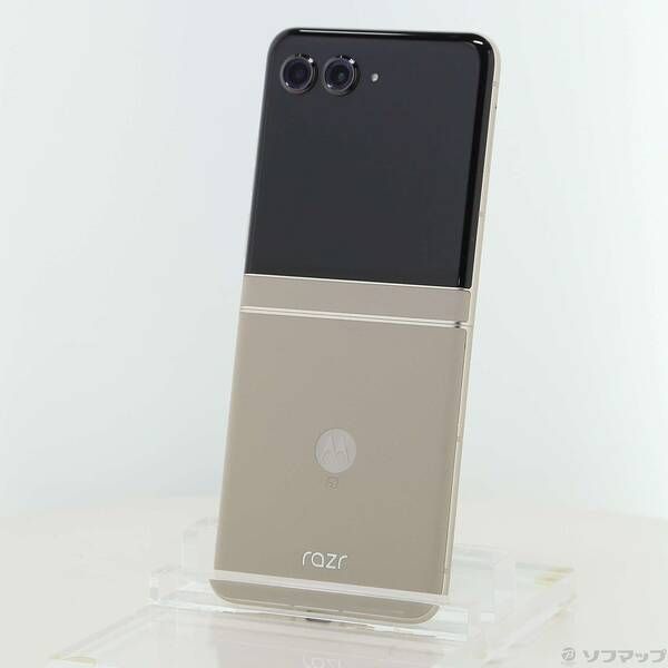 Motorola razr 50s 256GB サンドクリーム Softbank SIMフリー中古