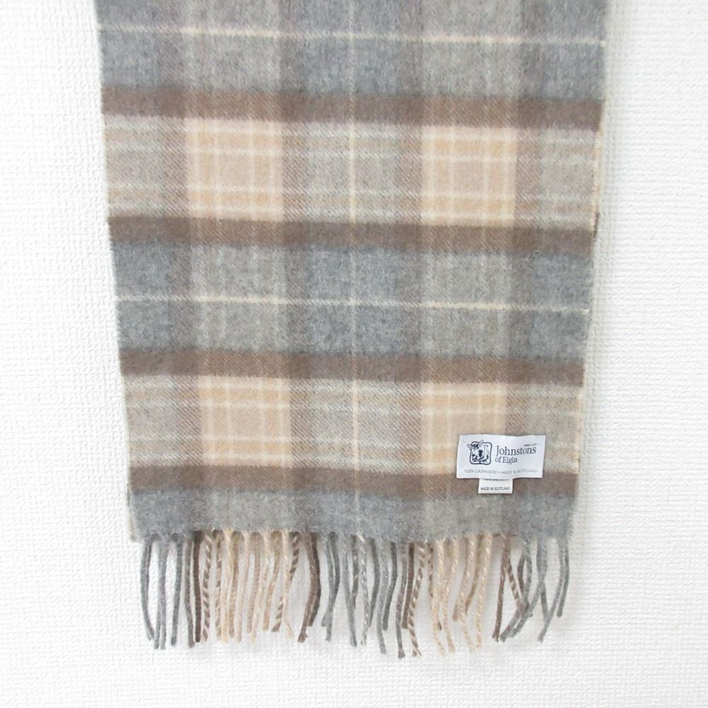 Johnstons of Elgin カシミヤ100% マフラー ユニセックス Johnstons of