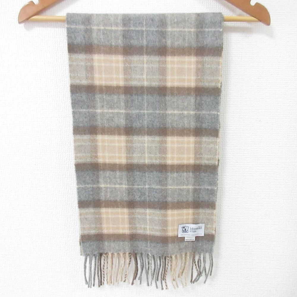 美品 Johnstons of Elgin ジョンストンズオブエルガン チェック