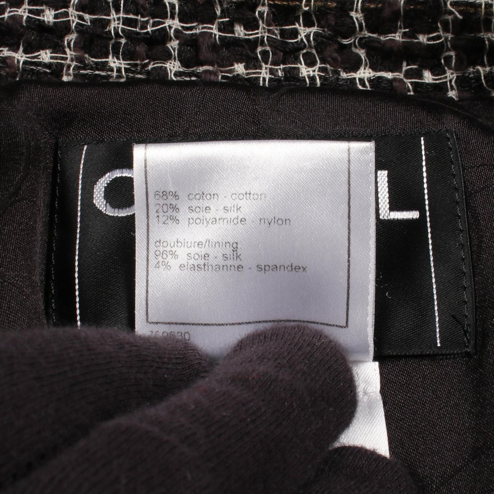 シャネル CHANEL ココマークボタン ドット ツイード P28686V18579