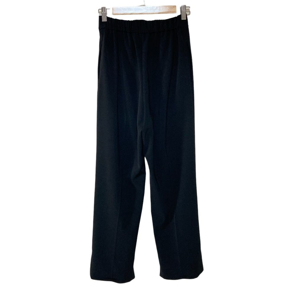 美品 24SS yori ヨリ セレモニーハンサムパンツ 36 ブラック
