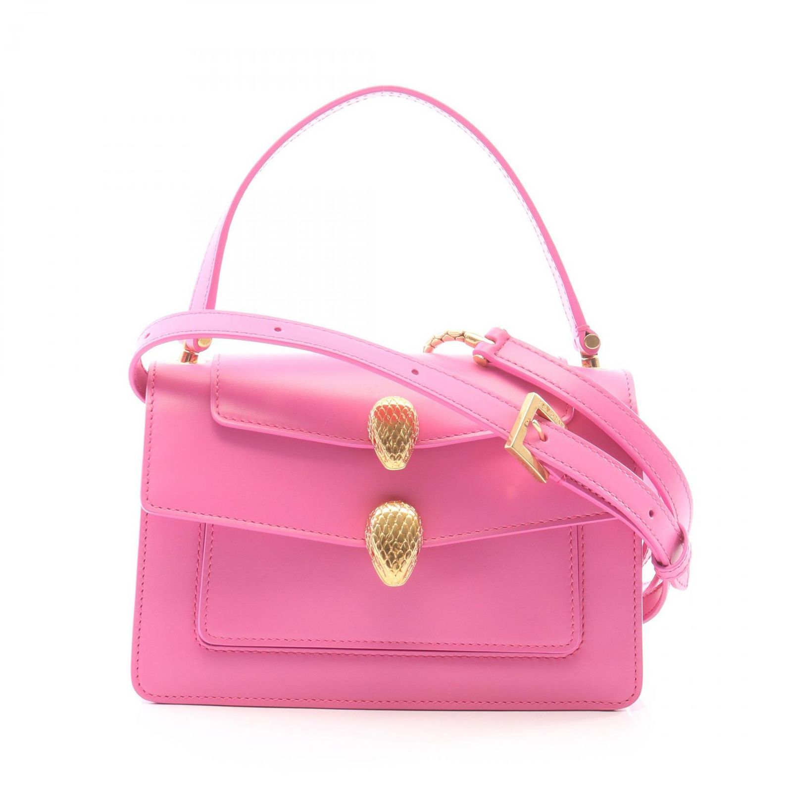 ブルガリ BVLGARI ハンドバッグ BVLGARI × ALEXANDER WANG セルペンティ 2WAY ピンク レザー BVLGARI×ALEXANDER WANG セルペンティ トップハンド レディース Used A