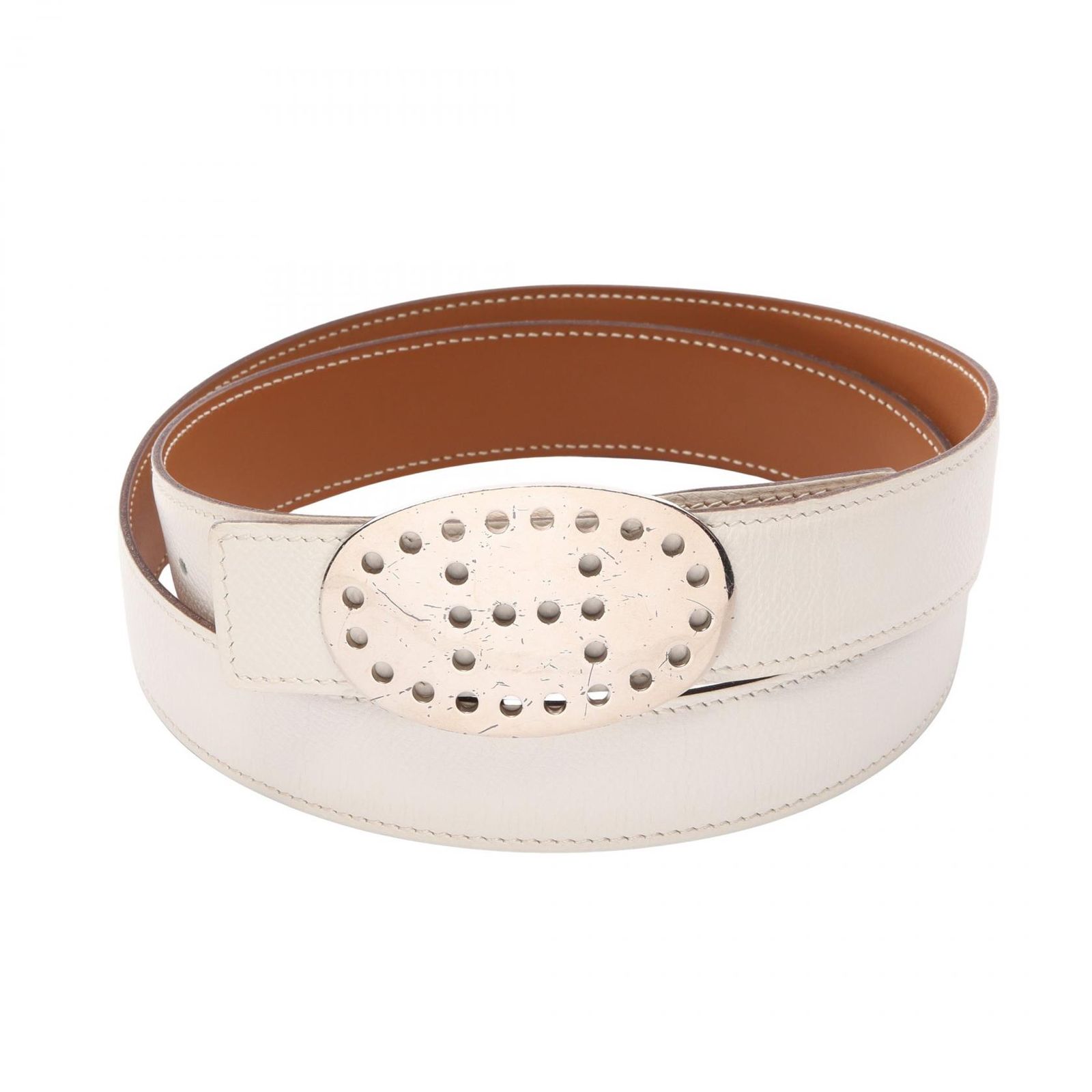 エルメス エブリン ベルト メンズ 【中古】 エルメス HERMES ベルト エヴリン リバーシブル その他 パンチング H