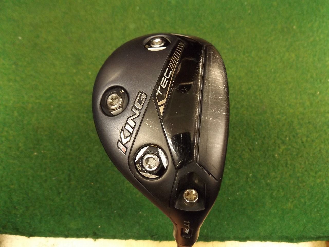 3188 KING TEC HYBRID (US) ＃2 17° 純正カーボン S カバー劣化 コブラ キングテック ユーティリティ ゴルフクラブ .028089