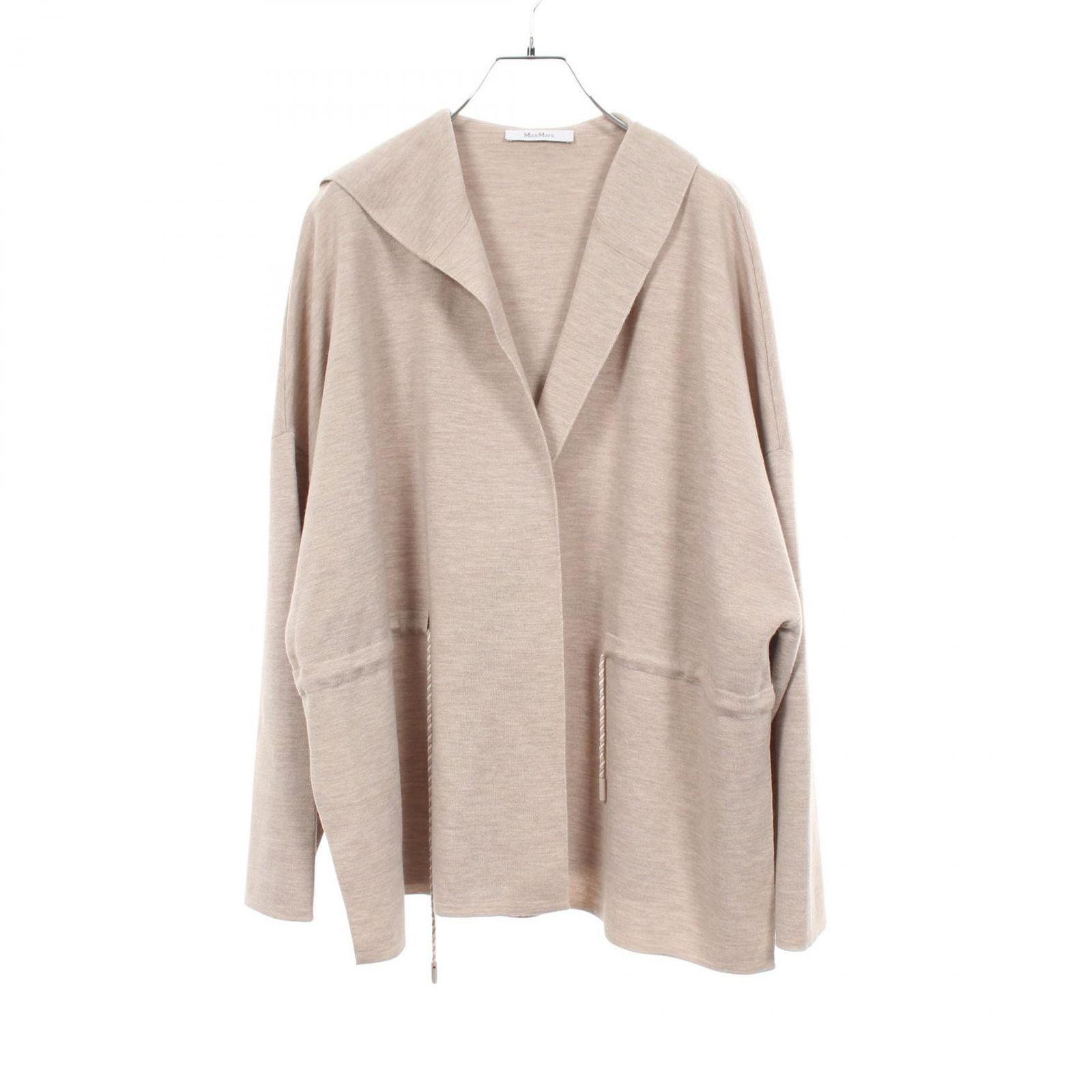 マックスマーラ MAX MARA カーディガン フード付き ウール カーディガン レディース Used A